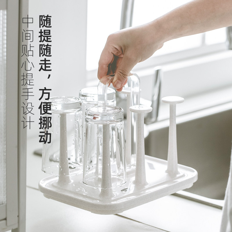 杯架日本进口asvel家用茶杯沥水架咖啡杯倒挂玻璃杯子收纳置物架,淘宝优惠券,粉丝福利购,淘宝优惠卷