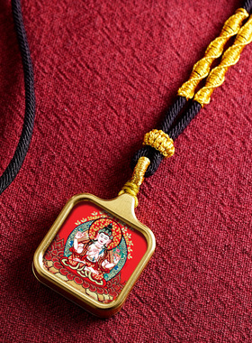 新非遗中式藏式唐卡吊坠十二生肖