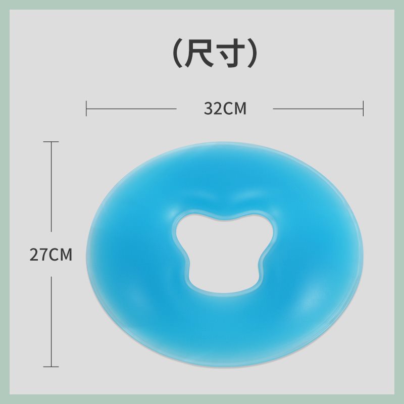按摩床洞脸垫硅胶趴枕美容院专用护脸垫俯头枕无痕床上按摩推拿U-图2