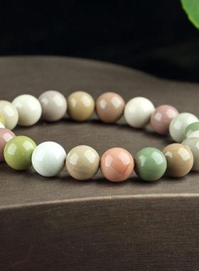 2026天然阿拉善玛瑙手链马卡龙奶昔色女款古风宫廷风手链