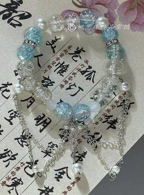 2026桃思珠长月烬明衍生|桑酒手作琉璃手串高颜值高级多层流苏手