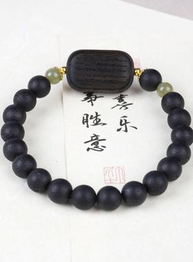 2026正宗降真香五条经单圈中式手串复古百搭文玩女佛珠盘串配饰男