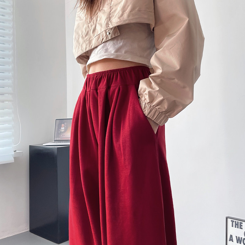 梨型身材显瘦遮肉运动阔腿裤女2025秋季新款慵懒风微胖拖地山本裤,淘宝优惠券,粉丝福利购,淘宝优惠卷