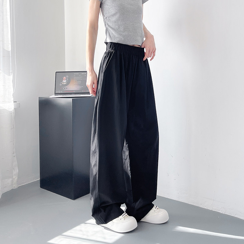 大码冰丝速干阔腿裤女夏季胖mm宽松显瘦薄款休闲裤高腰直筒长裤子,淘宝优惠券,粉丝福利购,淘宝优惠卷