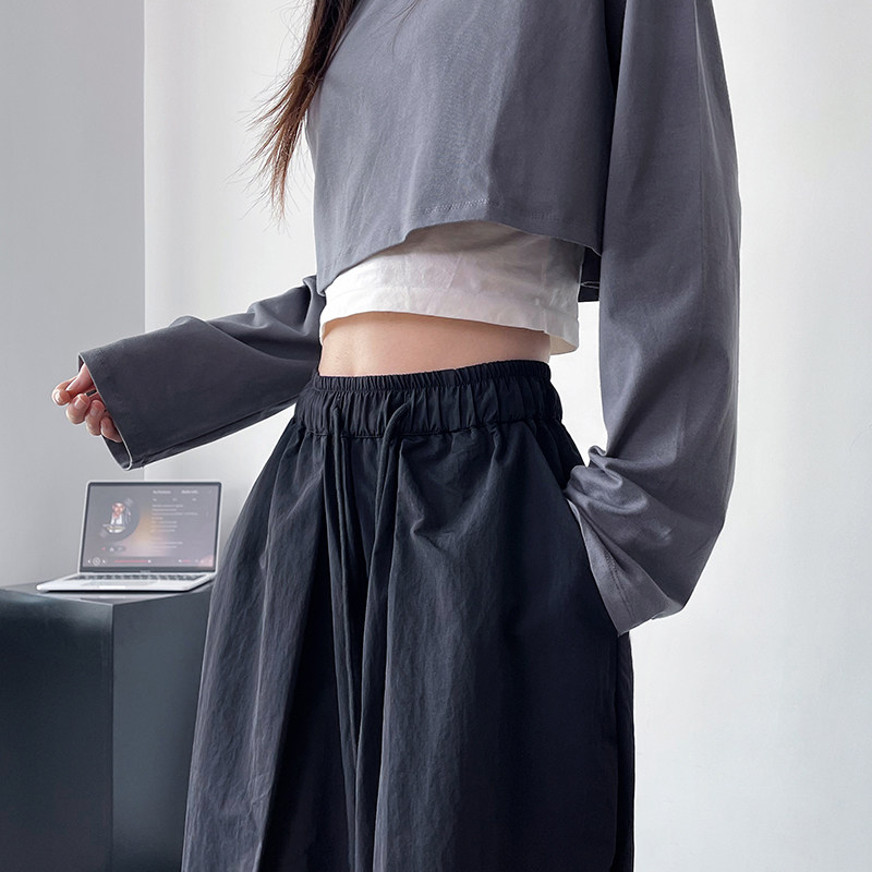 大码垂感阔腿裤女2025春季新款宽松显瘦遮肉休闲裤胖mm慵懒拖地裤,淘宝优惠券,粉丝福利购,淘宝优惠卷