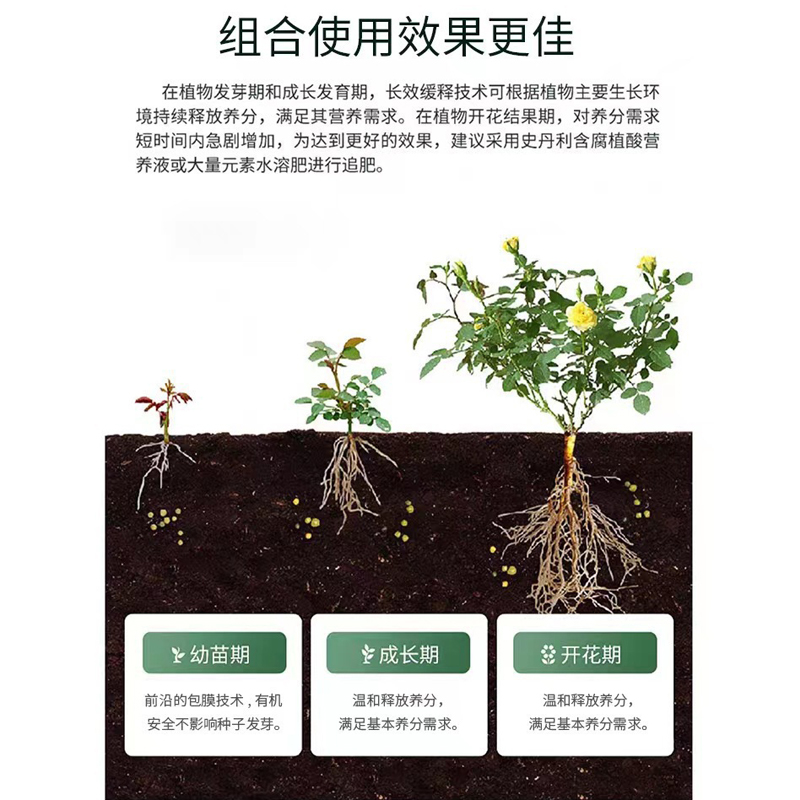 新疆包邮家庭养花植物营养缓释片复合有机园艺肥料花卉菜绿植通用 - 图2