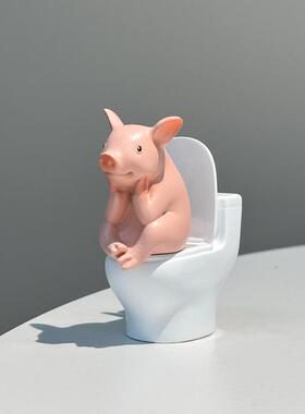 【厕所搭子】马桶青蛙摆件桌面可爱稀奇古怪卫生间好物创意小礼物