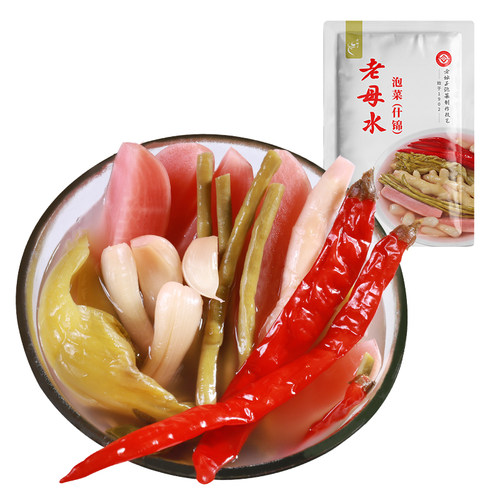 老坛子老母水四川泡菜什锦母水泡酸萝卜泡仔姜泡辣椒泡青菜酸菜 - 图3
