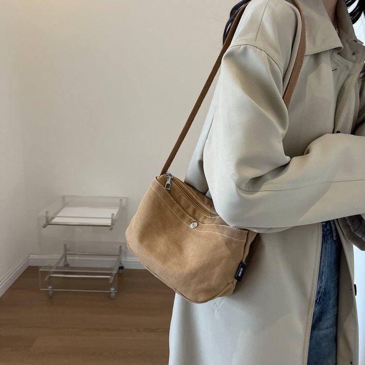 2025春夏新款森系百搭斜挎包ins纯色学生帆布手机包洋气小包包女,淘宝优惠券,粉丝福利购,淘宝优惠卷