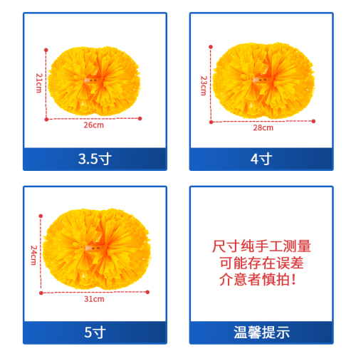 啦啦队花球啦啦操花球拉拉队手花表演彩球手摇花舞蹈演出手拿花