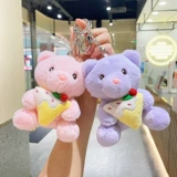 Плюшевая подвеска, кукла, плюшевый мультяшный брелок, игрушка, с медвежатами