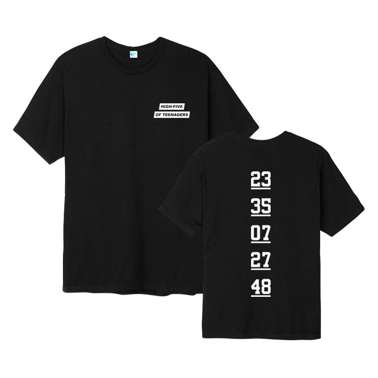H.O.T.演唱会2019HighfiveOfTeenagers饭制周边打歌服同款短袖T恤