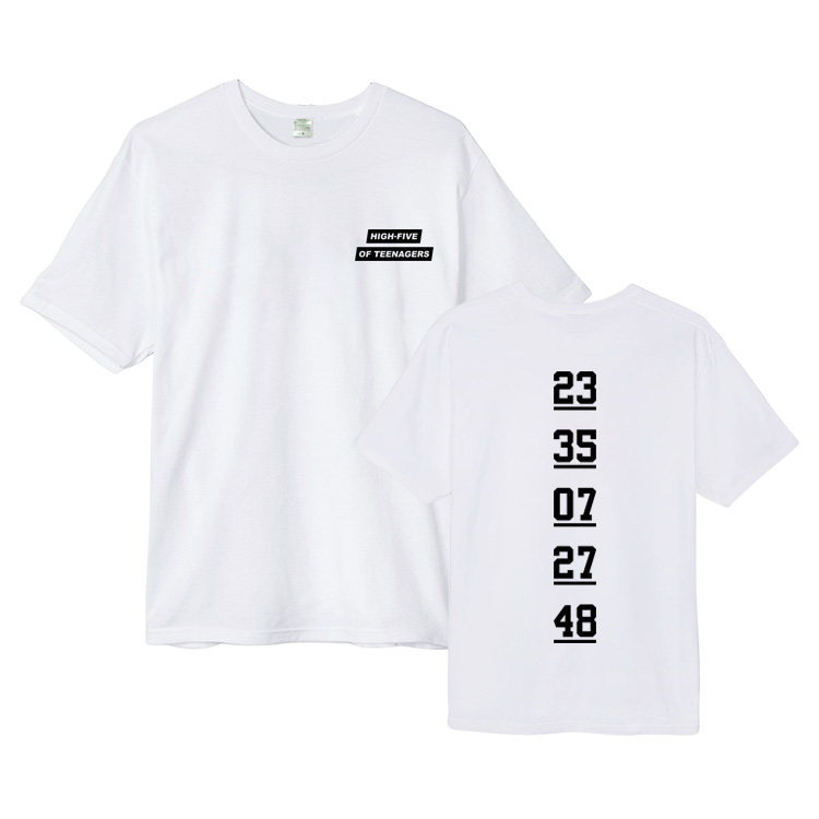 H.O.T.演唱会2019HighfiveOfTeenagers饭制周边打歌服同款短袖T恤