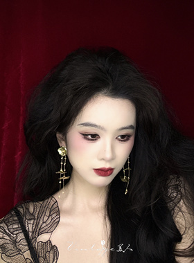 希腊女神·vintage金色繁花耳环