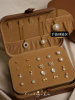 High-end retro brown jewelry box