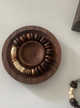 咖啡豆手串纯天然搭配百香手链椰子隔片男女情侣小众设计生椰拿铁