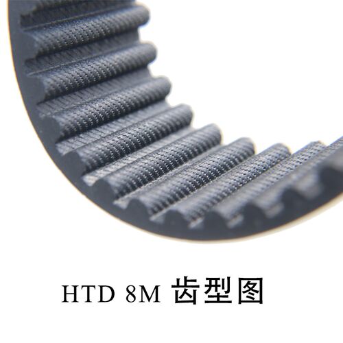 8M696橡胶同步带HTD 696-8M 87齿 圆弧齿 齿形带 传动带 工业皮带 - 图0