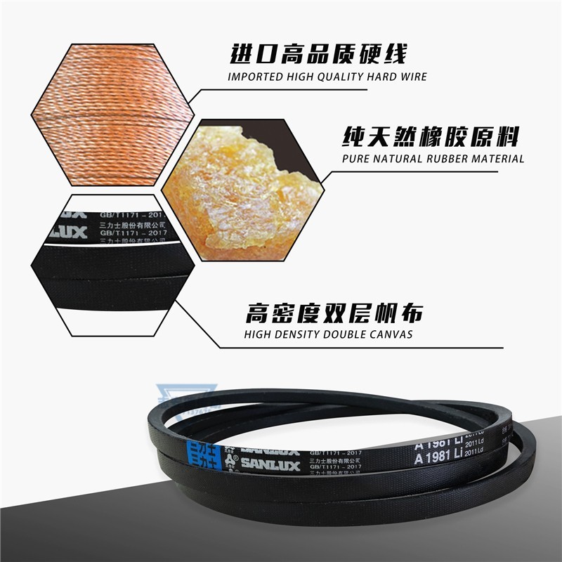 三力士三角皮带B1750Li B1753 B1778 B1800 B1803 B1829传动带B型 - 图1