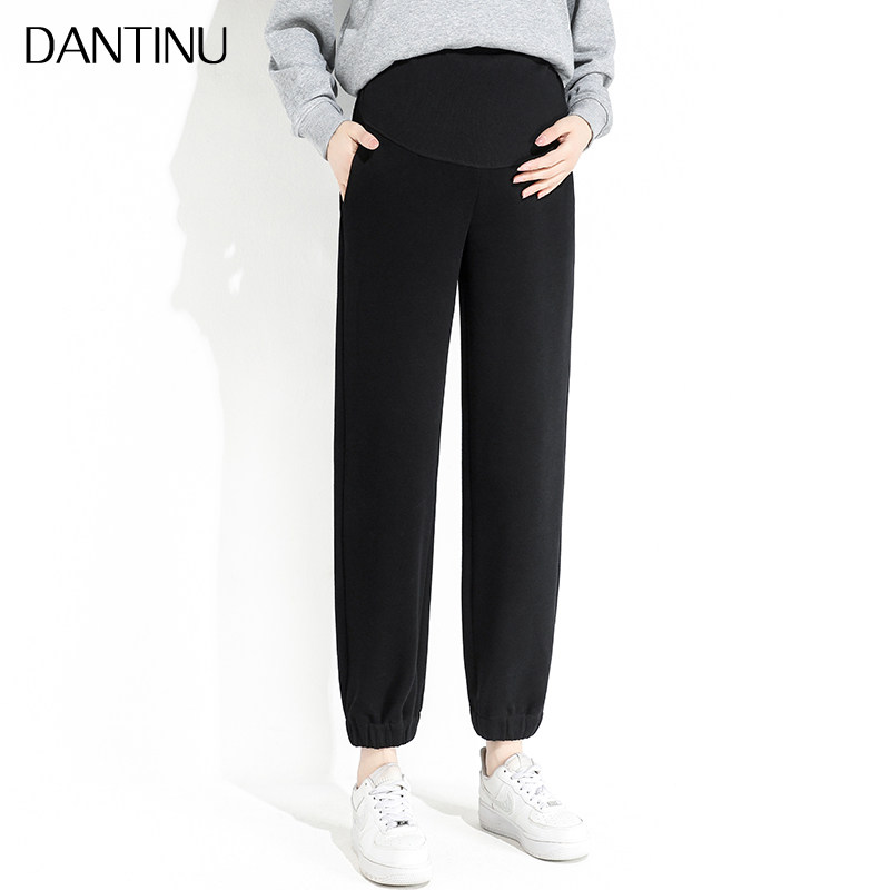 孕妇裤子秋季外穿运动裤薄款宽松大码小个子休闲束脚九分春秋长裤,淘宝优惠券,粉丝福利购,淘宝优惠卷