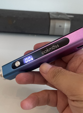 oakmoss官方3W蓄电铝合金UV LED美甲一字灯3in1磁铁印章贴钻一体