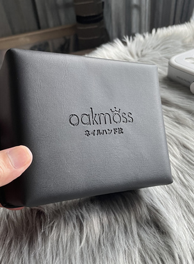 oakmoss高端定制科技PU皮革迷你美甲小手枕简约舒适易清洁6.5cm高