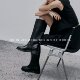 Large round toe sleeves, simple no-knee boots for women