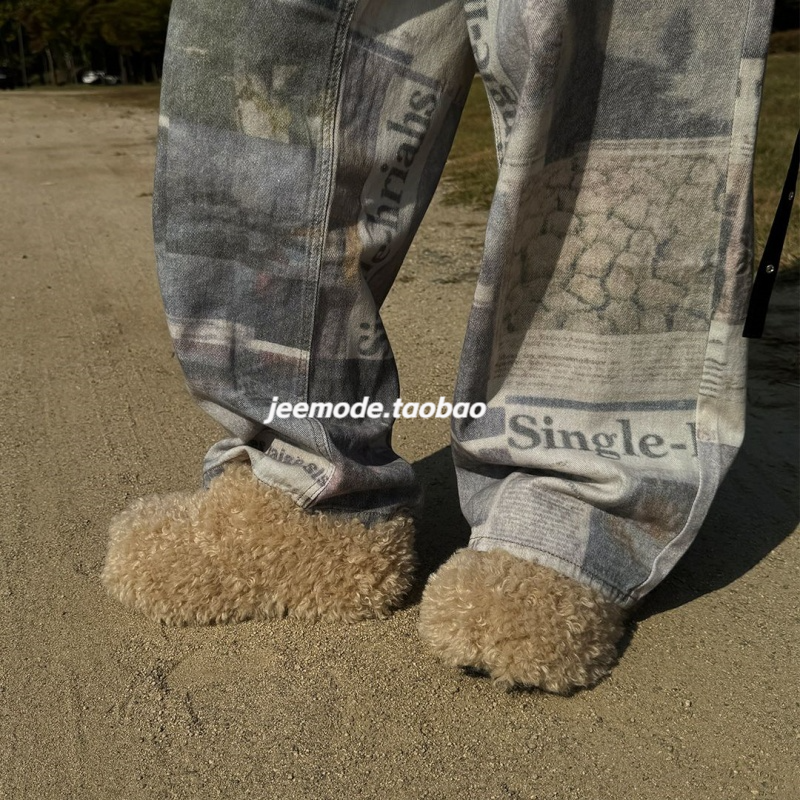 小池在首尔24年秋冬季新款ins风厚底显瘦增高时尚包头毛毛拖鞋女,淘宝优惠券,粉丝福利购,淘宝优惠卷