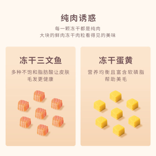 皇品冻干猫粮1.5kg小鲜肉全价营养增肥发腮英短布偶成幼猫咪挑嘴 - 图2