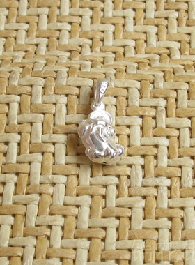 小貔貅纯银吊坠女银项坠单坠素银吊坠纯银项链锁骨链细链子银饰品