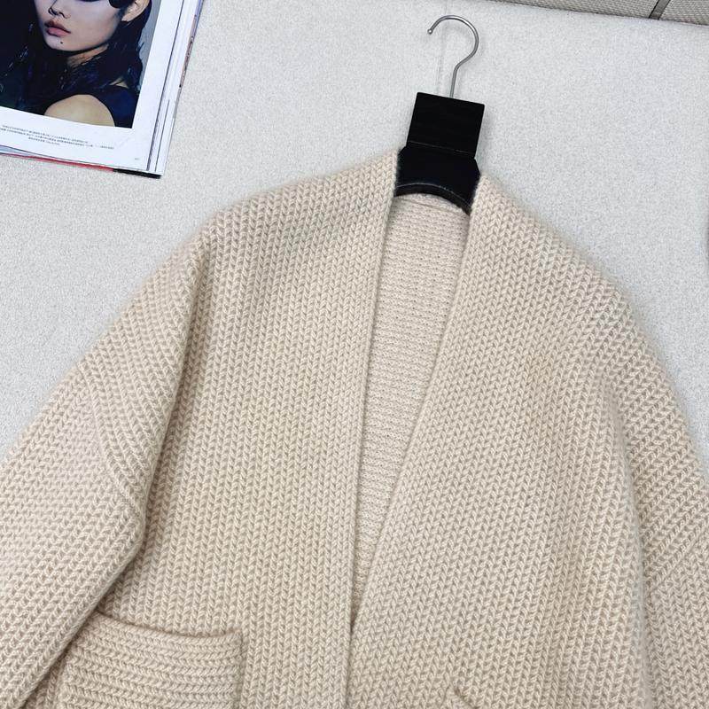 慵懒风宽松长袖简约V领粗针长款外套,淘宝优惠券,粉丝福利购,淘宝优惠卷