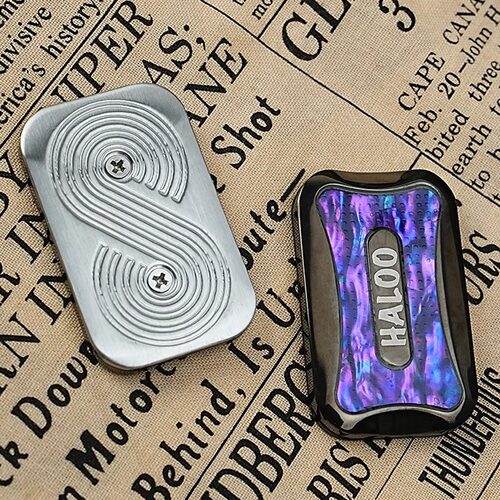 御夫座无限位推牌edc解压玩具音磁力音叉甩牌指尖陀螺手把件神器 - 图2