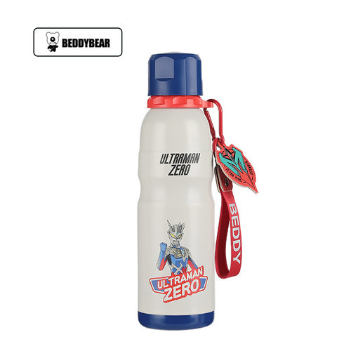 杯具熊奥特曼运动杯保温杯赛罗之志贝利亚之战儿童学生上学喝水杯 - 图3