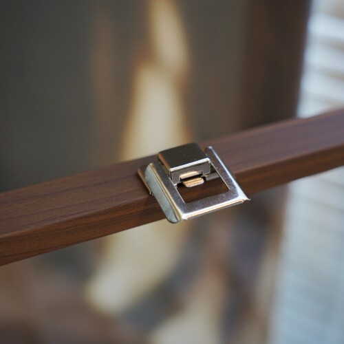 24格胡桃木纹防尘带盖首饰收纳盒耳环耳饰串珠文玩胸针格子饰品盒 - 图1