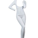 Корректирующее белье на все тело, лонгслив, штаны, нижнее белье, послеродовой бондаж, утягивающий пояс на талию, длинное белье для коррекции формы бедер