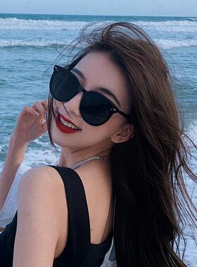 适合方圆脸的墨镜女士高级感防紫外线大脸显瘦显脸小复古开车男款