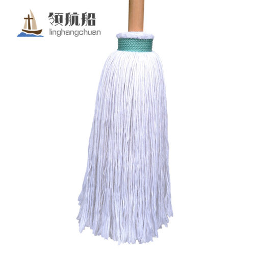 领航船拖把木杆纯手工600克全棉线墩布 老式拧水普通地拖纯棉纱线 - 图3