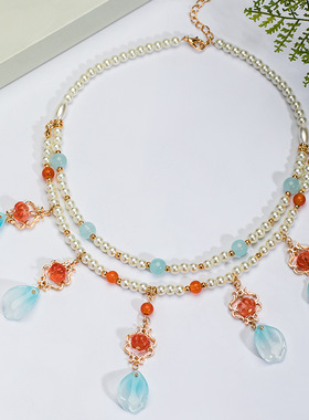 汉服软璎珞明制配饰汉元素锁骨链