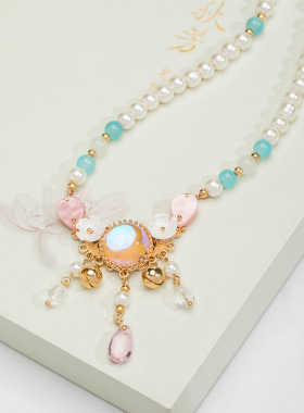 古风项链女珍珠软璎珞汉服璎珞