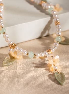 原创古风项链软璎珞明制坦领配饰汉服百搭仙气少女新中式锁骨链