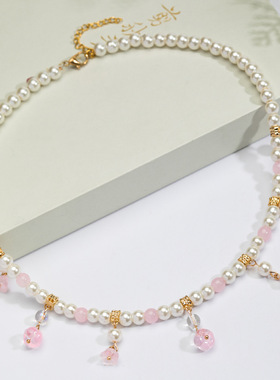 汉服璎珞项链古风珍珠软璎珞宋制唐风汉元素夏季配饰新中式中国