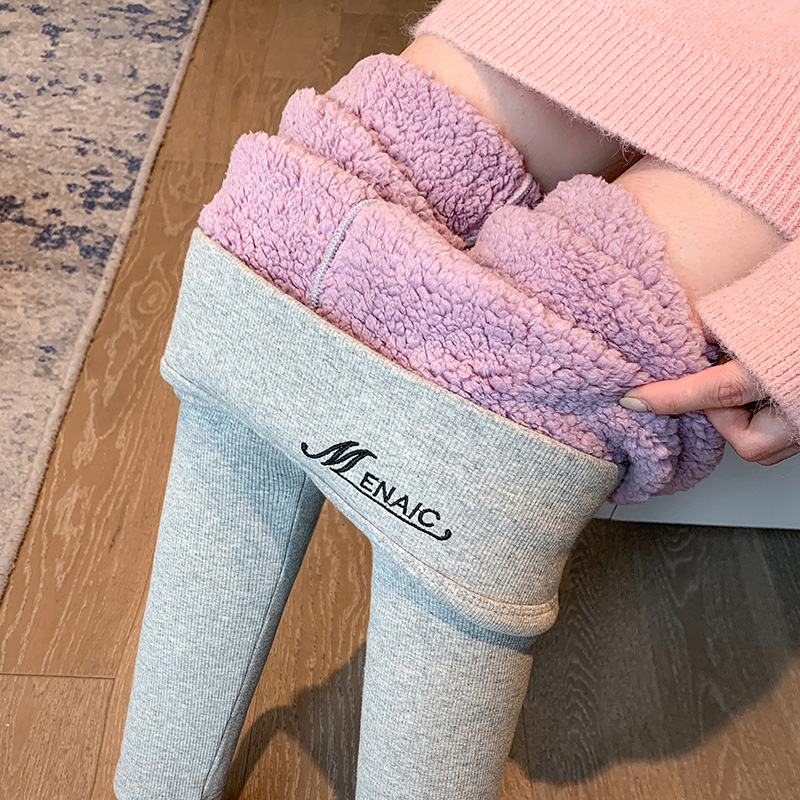 秋冬超厚云朵外穿高腰加绒秋裤 梦羽纯服饰打底裤