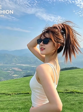 太阳眼镜潮女开车偏光显脸小抖音