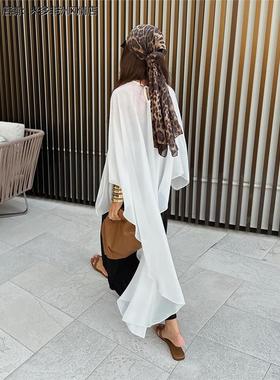 斗篷女士防晒衬衫简约夏季衬衣