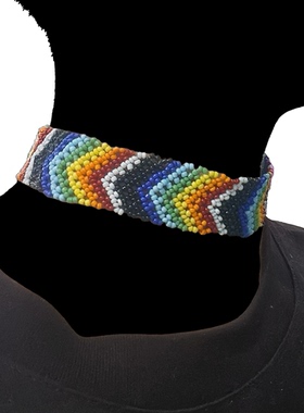 African Accessories非洲民族风披肩彩色米珠项链女饰品