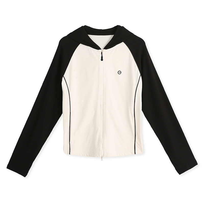 云上生活【肌底感外套】撞色解构分割设计感短外套2025春秋上衣女,淘宝优惠券,粉丝福利购,淘宝优惠卷