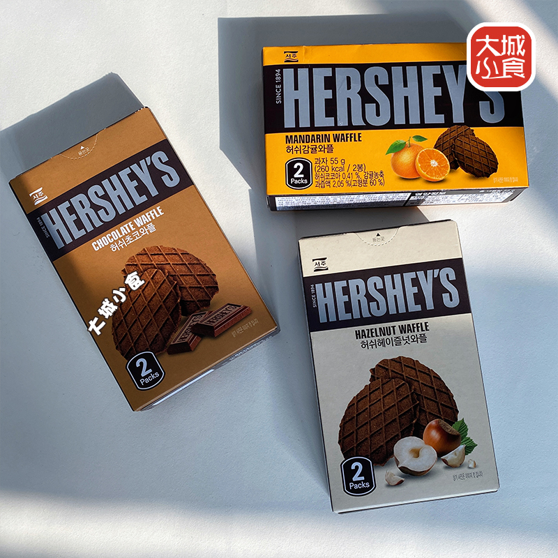 韩国进口好时HERSHEY'S巧克力华夫饼瓦夫薄脆饼干小包装散装零食 - 图3