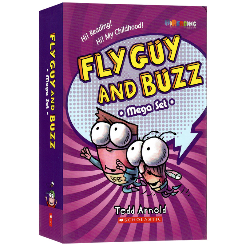 苍蝇小子英文版15册全套盒装 英文原版绘本 Fly Guy 全彩英语初级章节桥梁书 5-9岁增强想象力培养孩子独立习惯儿童趣味英语读物