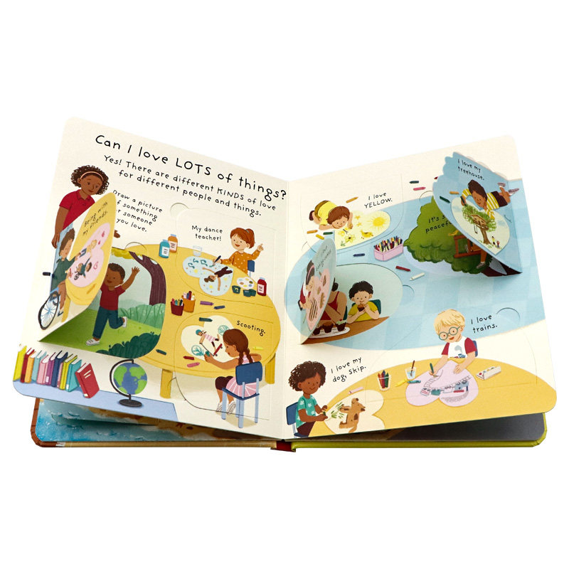 Usborne出品 问与答系列 爱是什么 What is love 英文原版绘本 儿童英语启蒙图画纸板翻翻书 生活习惯 温馨亲子阅读 进口书籍