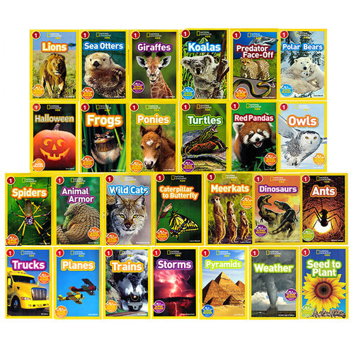 100元5件 美国国家地理儿童 National Geographic Kids Readers Pre/Level 1/2/3 英文原版进口图书科普百科认知读物英语分级阅读 - 图1