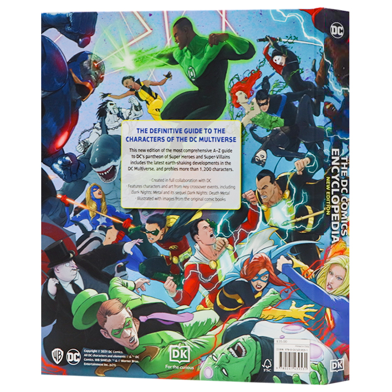 DC漫画百科全书新版 英文原版 The DC Comics Encyclopedia New Edition 多元宇宙 新版百科 Nick Jones 全彩插图绘本 精装大开 - 图0